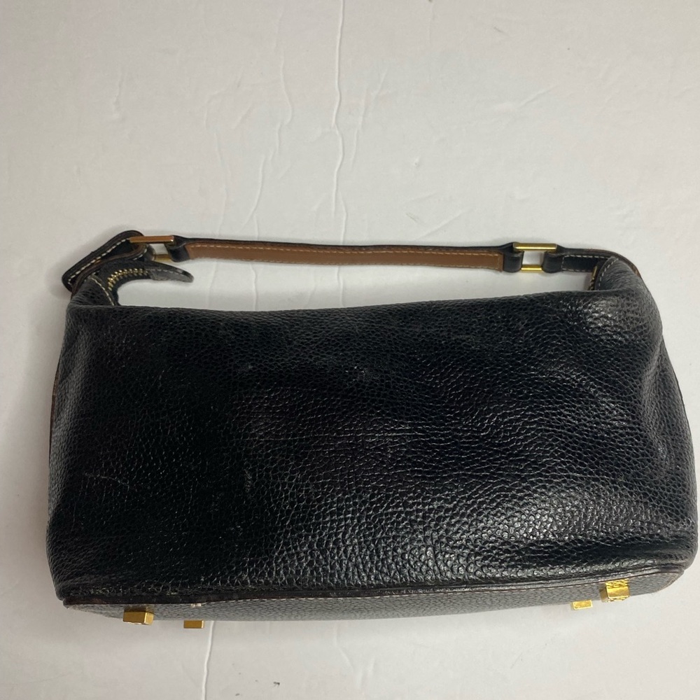 RARE Vintage Kate Spade Black Pebbled Leather Mini Hobo Made in Italy Y2K - Picture 6 of 14